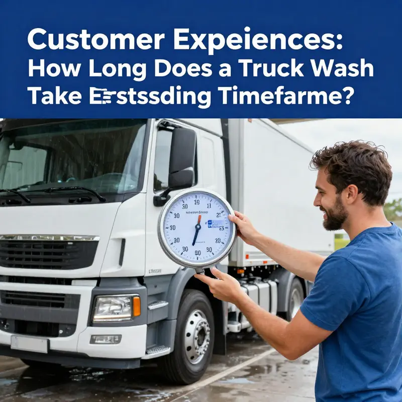 Understanding the various time factors impacting truck washes at Blue Beacon.
