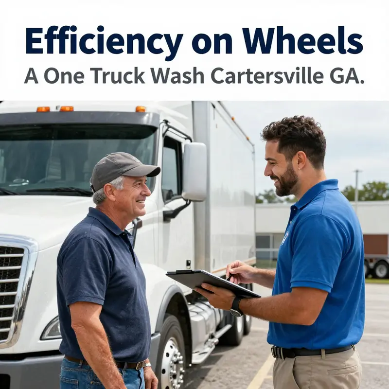 The advanced washing facility at A One Truck Wash, reflecting the company’s commitment to high-quality service.