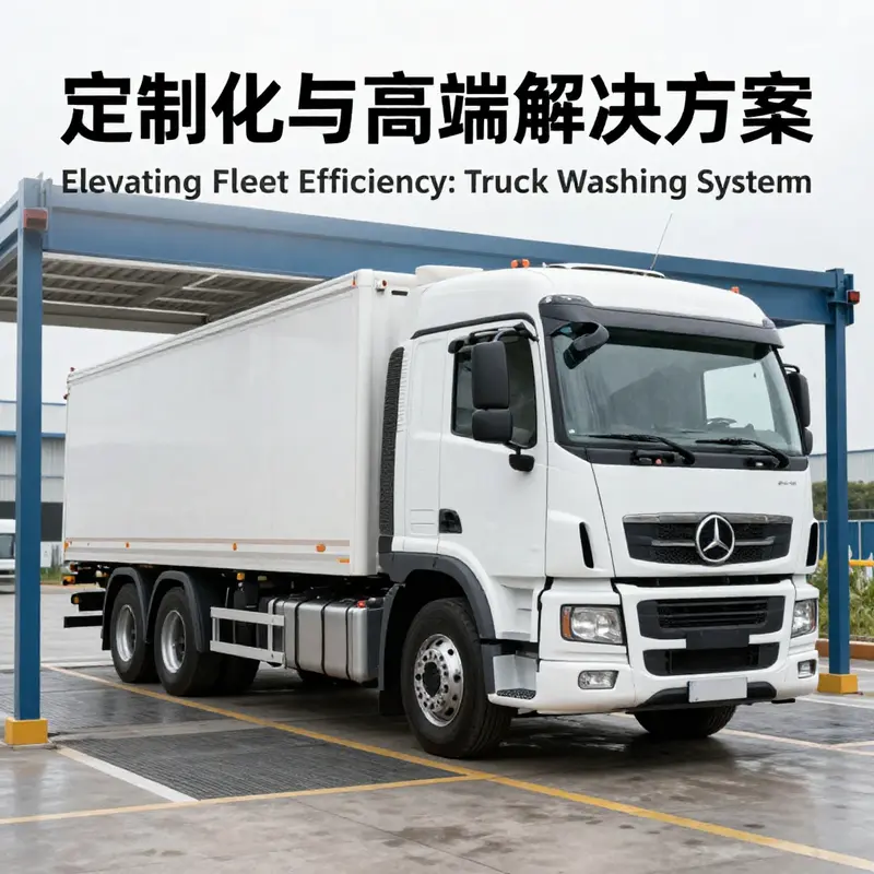 The interior of a state-of-the-art truck wash facility demonstrating core technologies and materials.