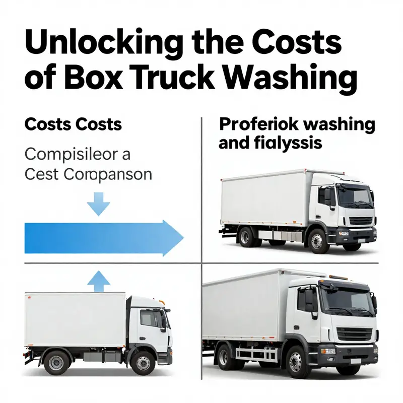 Pricing variability for washing box trucks, showcasing diverse service options.