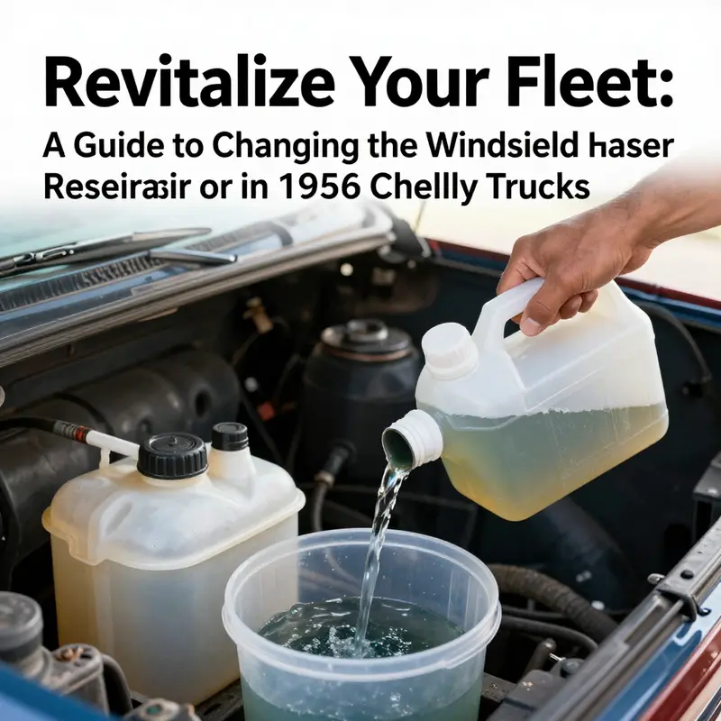 Essential tools and materials for changing the windshield washer reservoir.