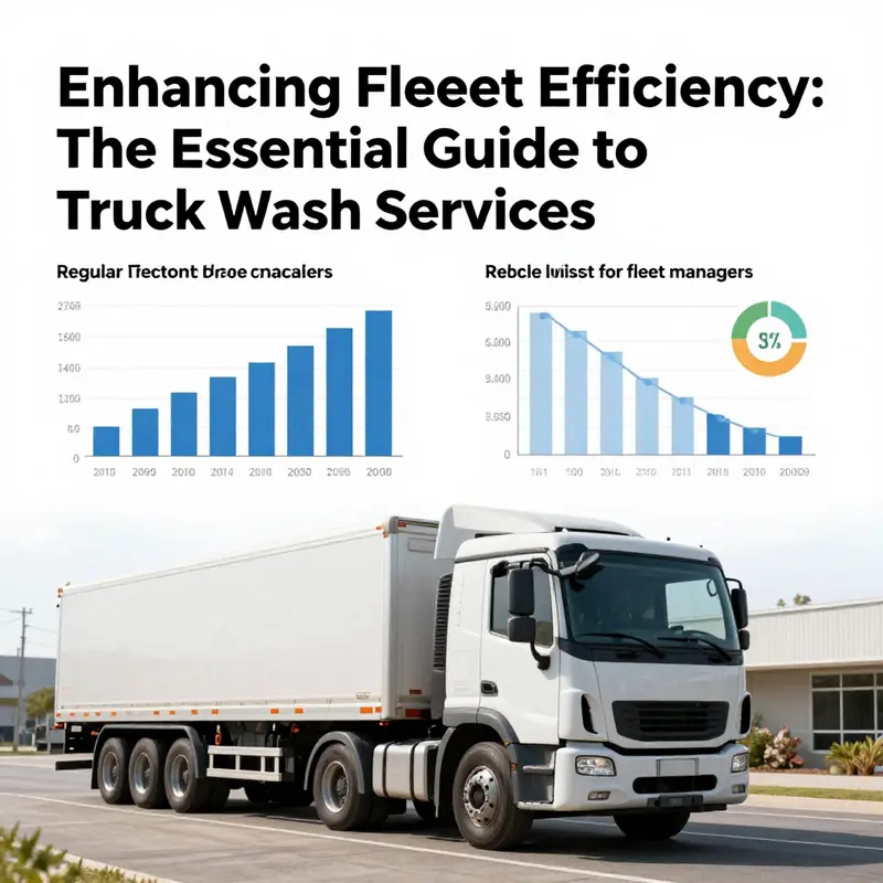 A vibrant truck wash facility demonstrating the efficiency of modern cleaning operations.