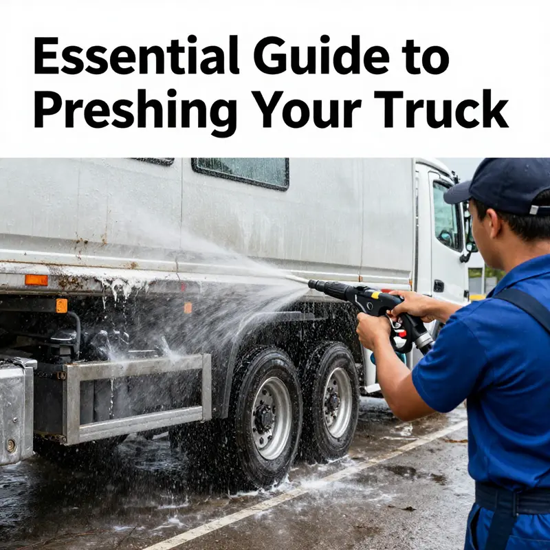 Proper preparation of the truck is crucial before starting the pressure washing process.