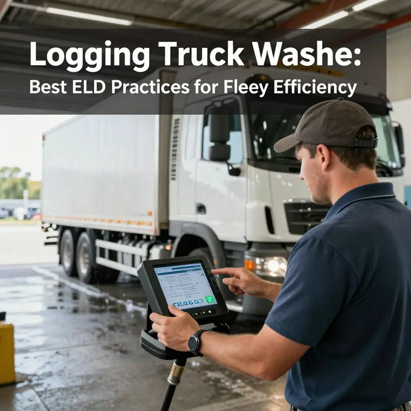 Correctly recording truck washes during ELD operation ensures compliance and accurate hours tracking.