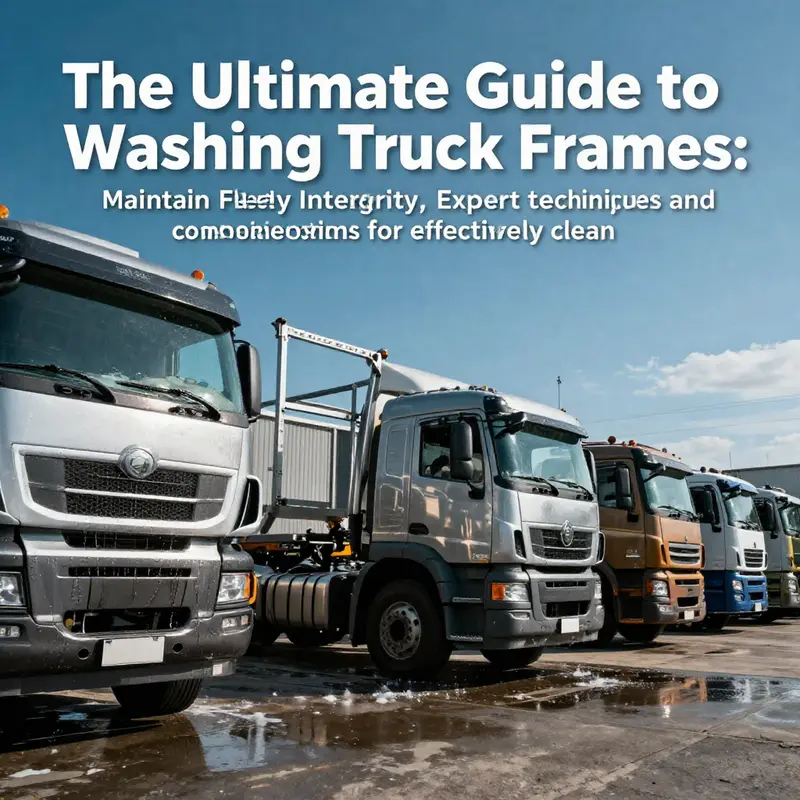 Several trucks in a washing station being cleaned thoroughly.