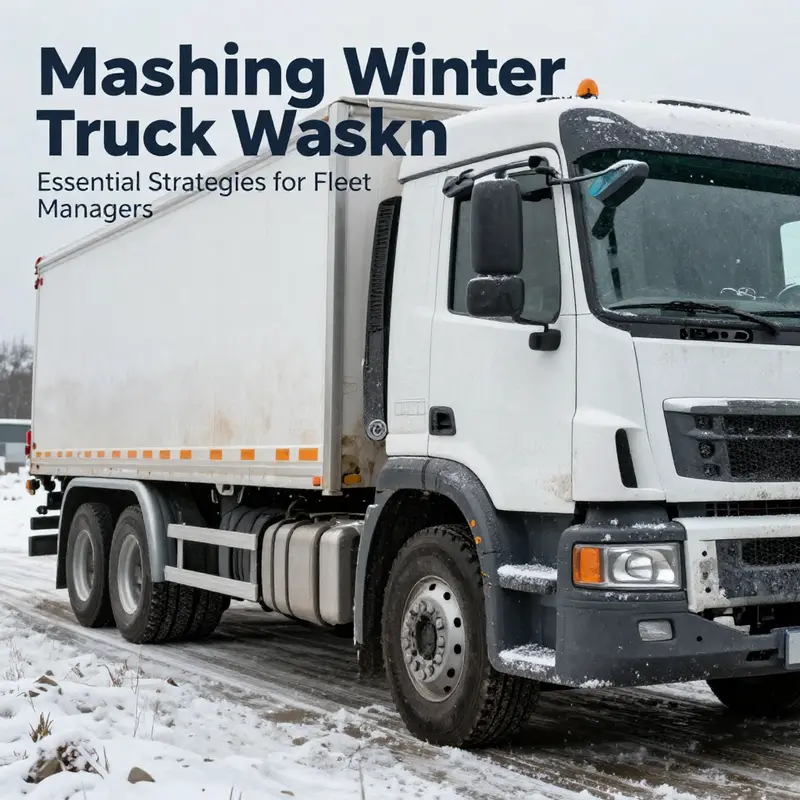 A fleet manager assesses optimal washing conditions for winter maintenance.