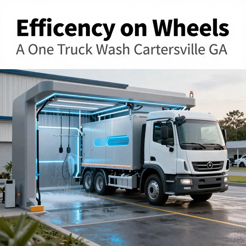 The advanced washing facility at A One Truck Wash, reflecting the company’s commitment to high-quality service.