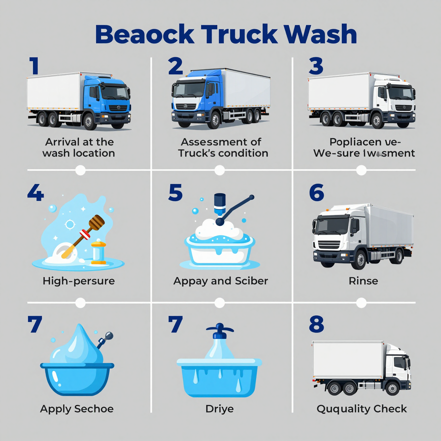 Blue Beacon Truck Wash Process