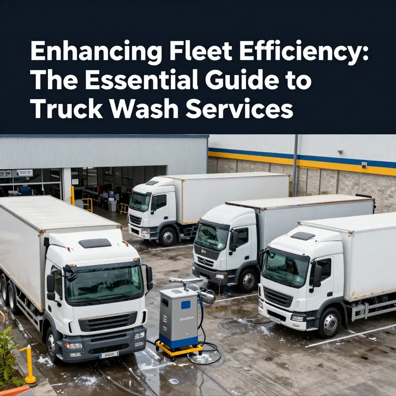 A vibrant truck wash facility demonstrating the efficiency of modern cleaning operations.