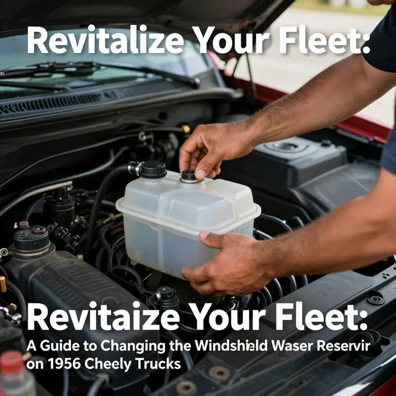 Essential tools and materials for changing the windshield washer reservoir.