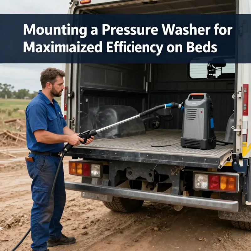 Essential components of a suitable mounting system for pressure washers.