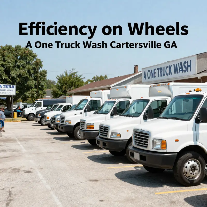 The advanced washing facility at A One Truck Wash, reflecting the company’s commitment to high-quality service.
