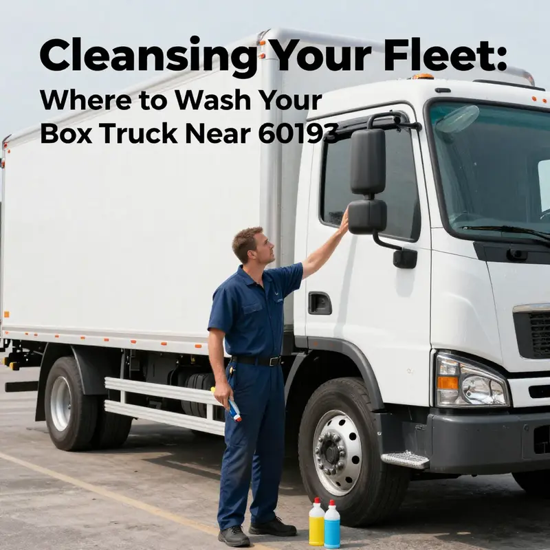 Truck wash facility near 60193, ideal for maintaining box trucks.