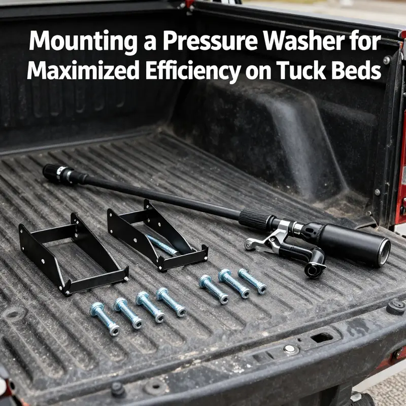 Essential components of a suitable mounting system for pressure washers.