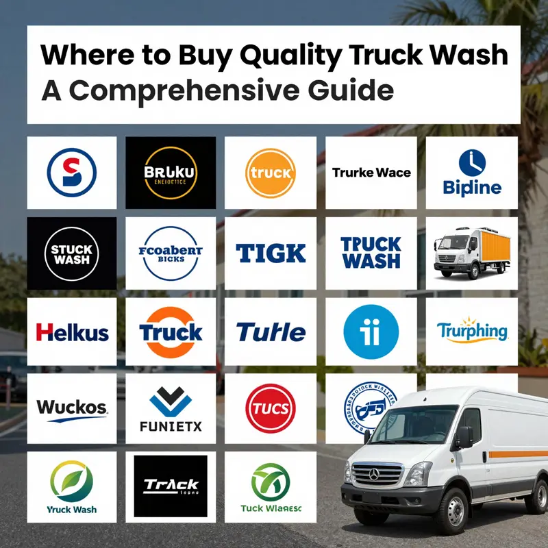 Access a variety of truck wash products through prominent online marketplaces.