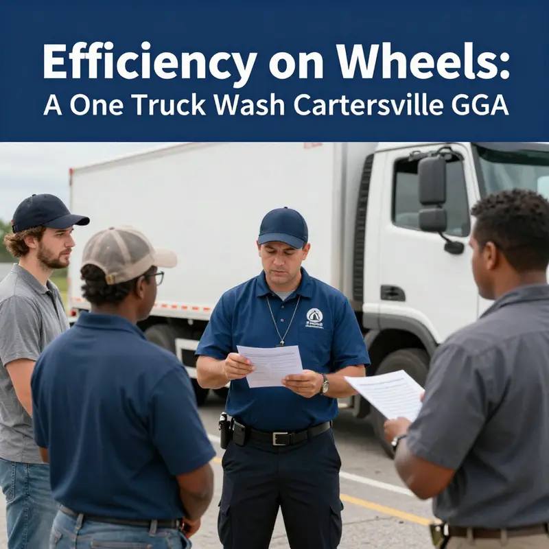 The advanced washing facility at A One Truck Wash, reflecting the company’s commitment to high-quality service.