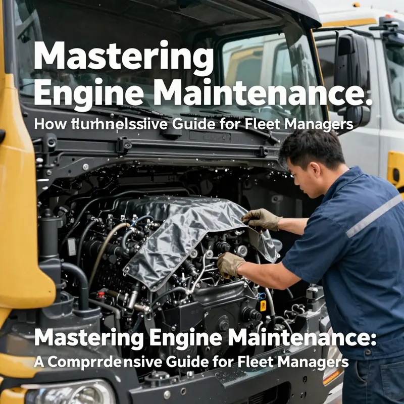 Fleet manager preparing the engine for a safe wash, emphasizing the importance of cooling and protection.