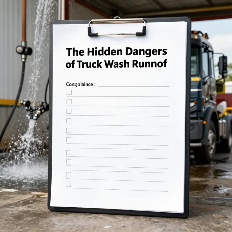 Contaminated waters due to truck wash runoff demonstrate significant environmental hazards.