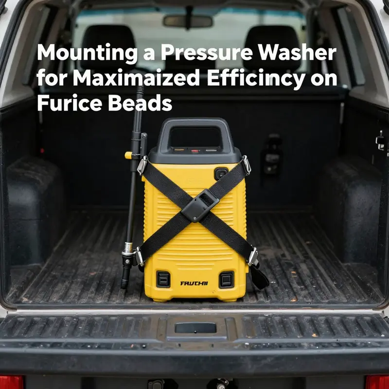 Essential components of a suitable mounting system for pressure washers.