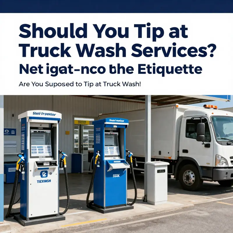 A professional worker thoroughly cleaning a truck, highlighting the service quality that tips can enhance.