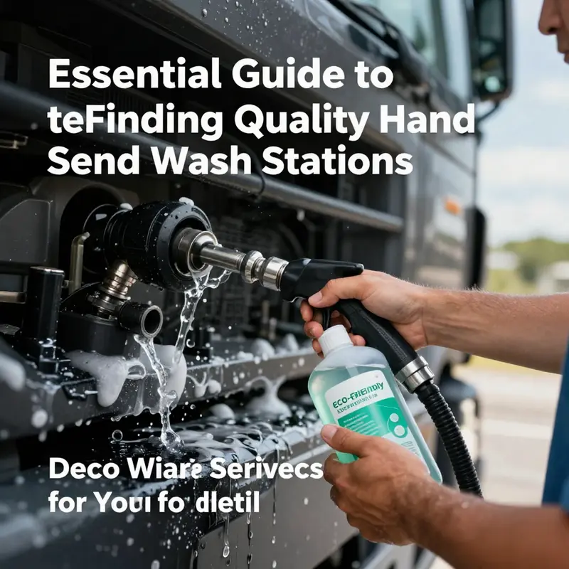 A truck wash facility showing multiple trucks being serviced, highlighting the professional environment.