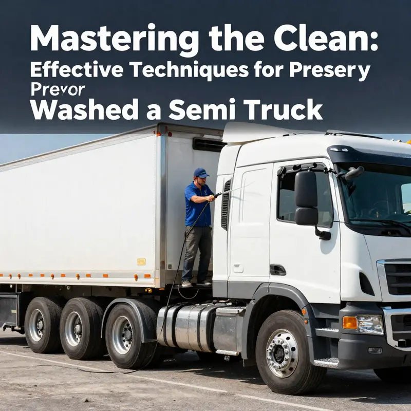 Selecting the appropriate equipment is crucial for effective pressure washing of semi trucks.