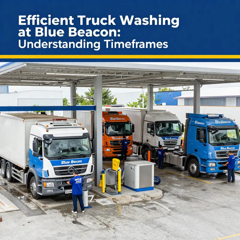 Understanding the various time factors impacting truck washes at Blue Beacon.
