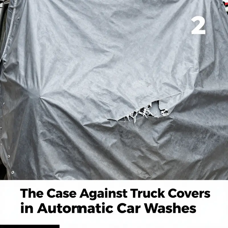 An overview of washing options for trucks with covers, highlighting the differences between automatic washes and manual cleaning.