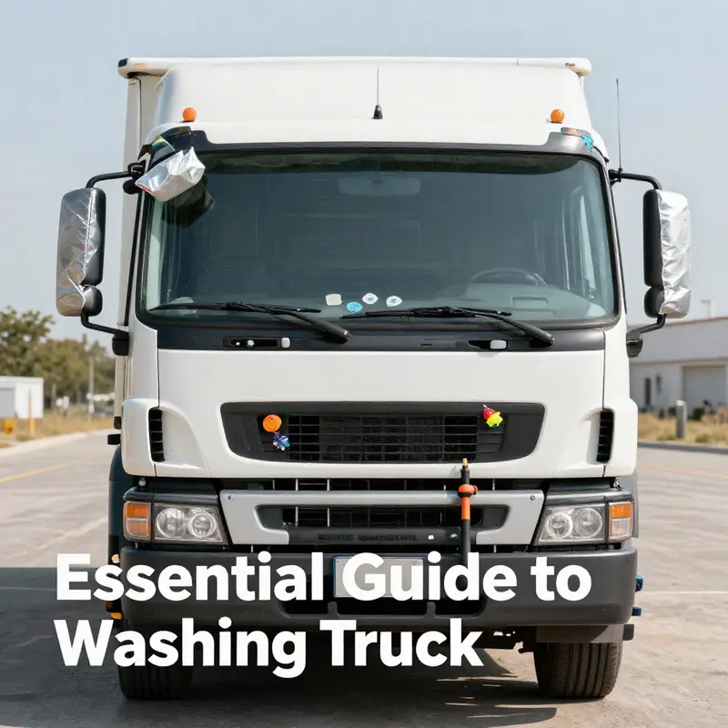 Proper preparation of the truck is crucial before starting the pressure washing process.