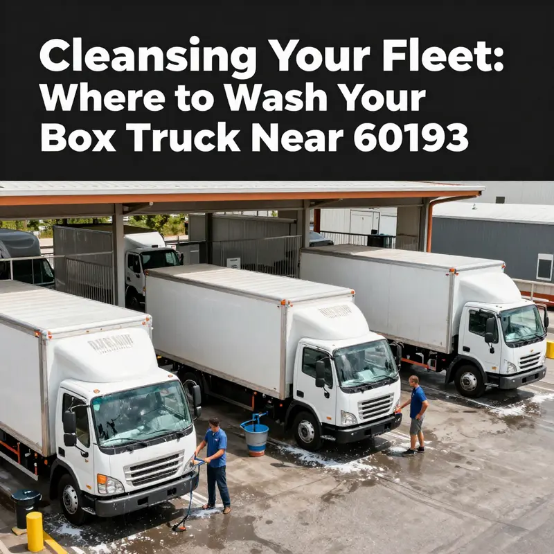 Truck wash facility near 60193, ideal for maintaining box trucks.