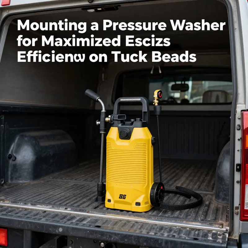 Essential components of a suitable mounting system for pressure washers.