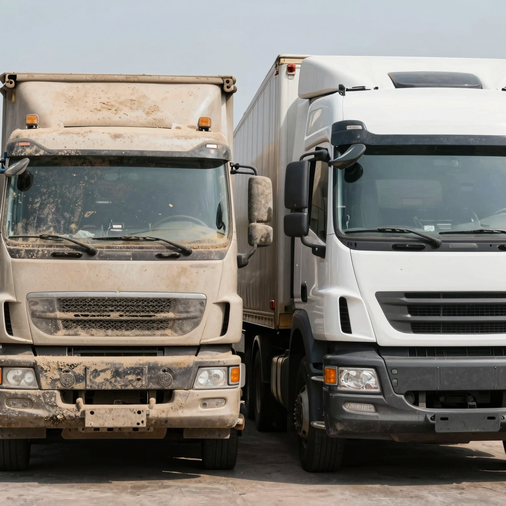 Clean vs. Dirty Truck