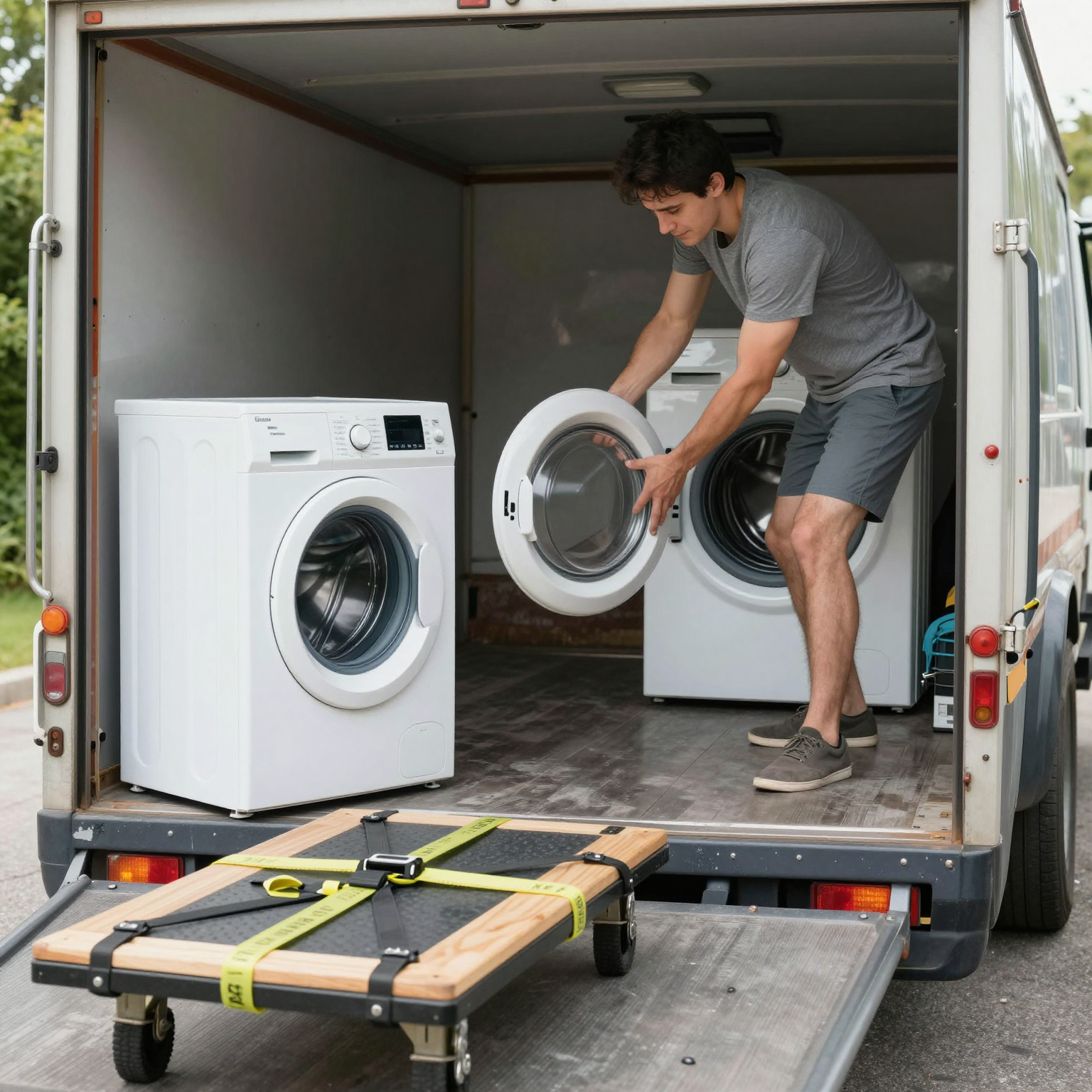 Image showing loading techniques for heavy items