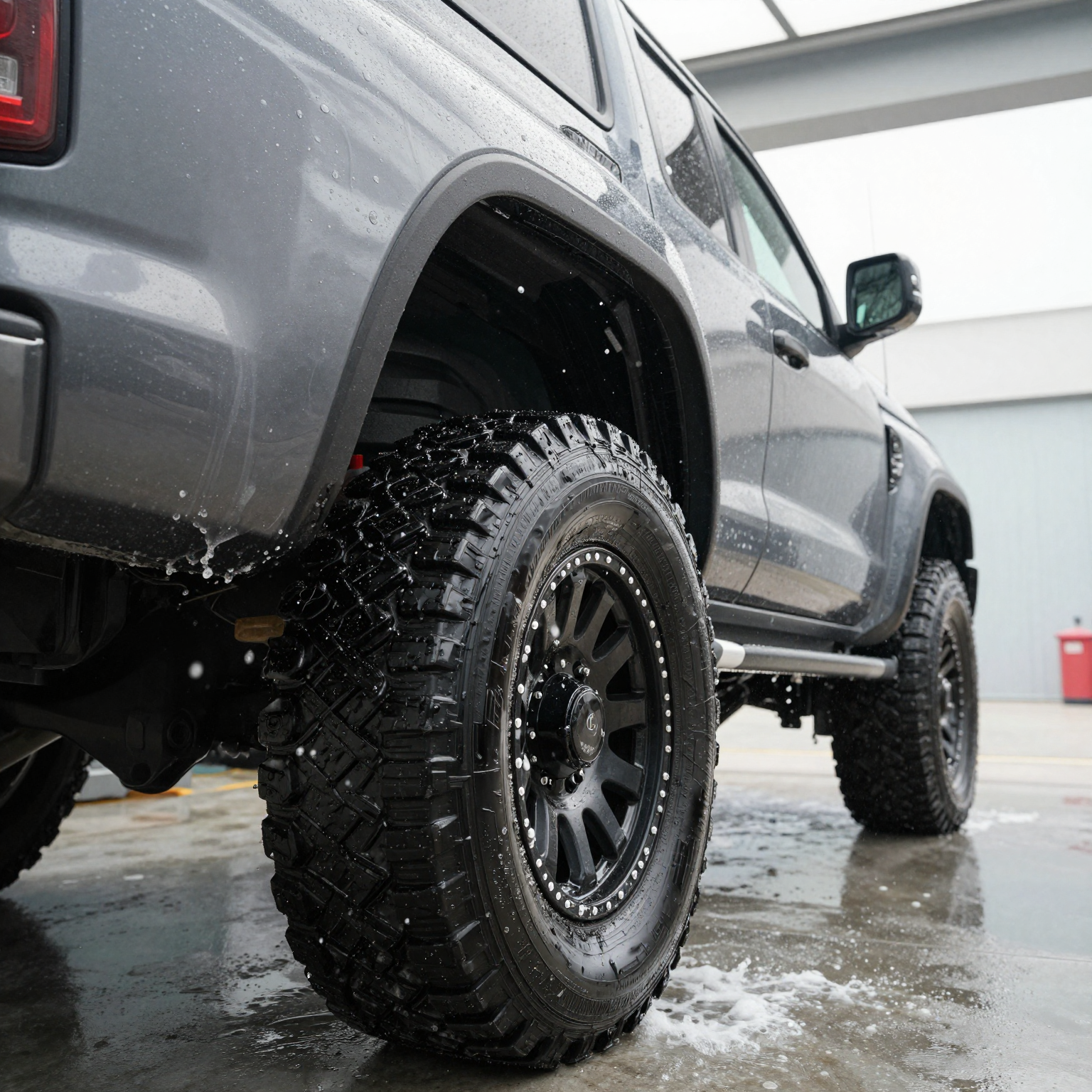 Lifted Truck Washing