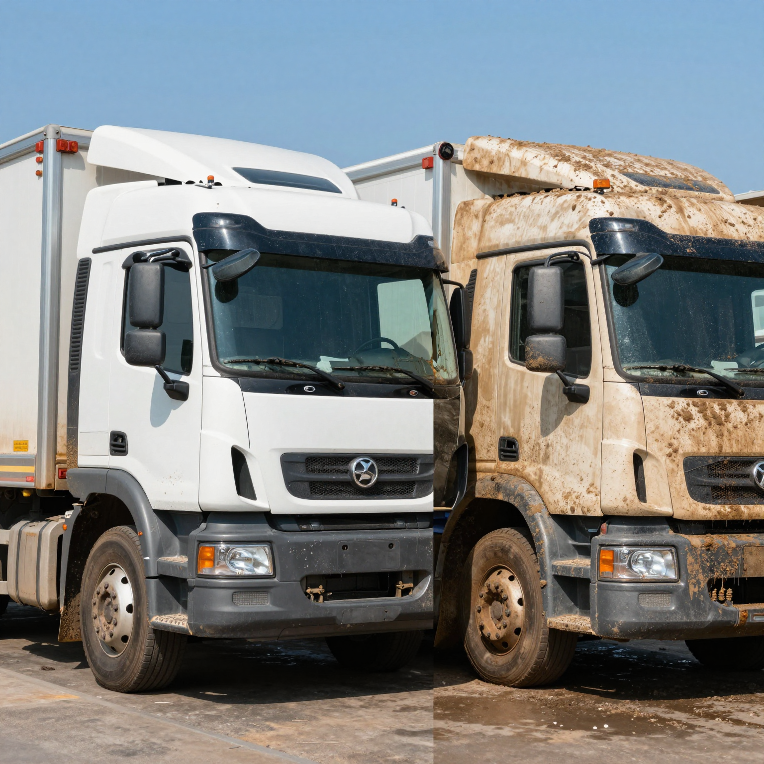 Clean vs Dirty Truck