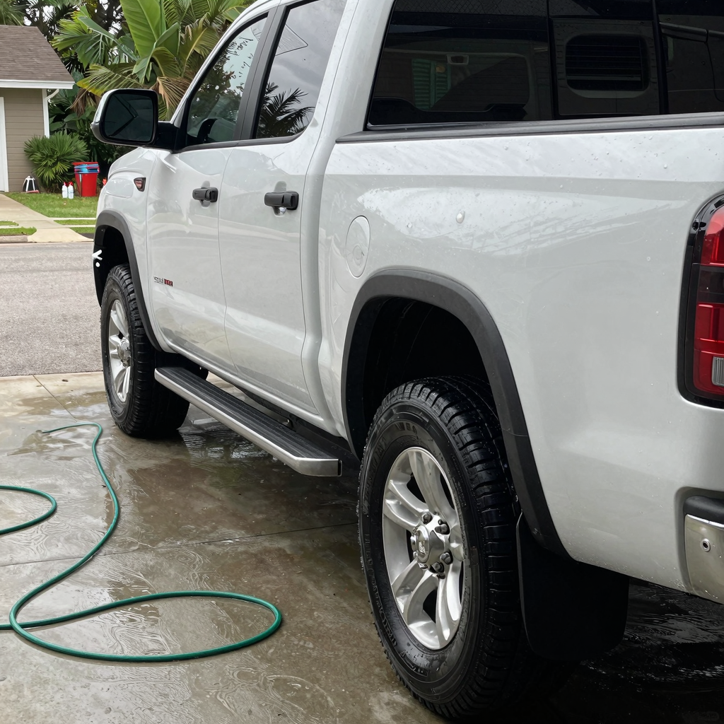 How to wash your truck at home