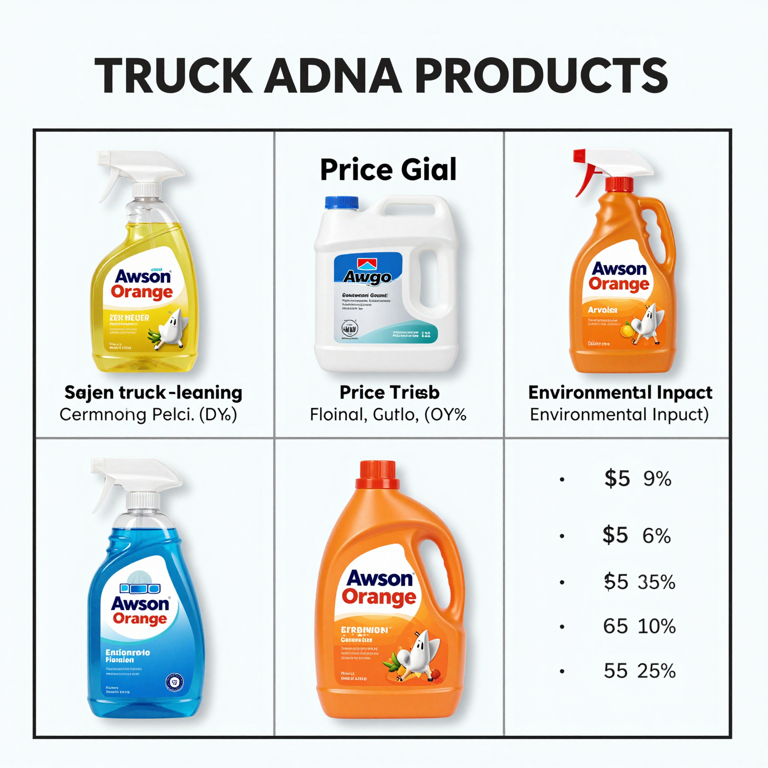 Comparison Table of Leading Truck Cleaning Products