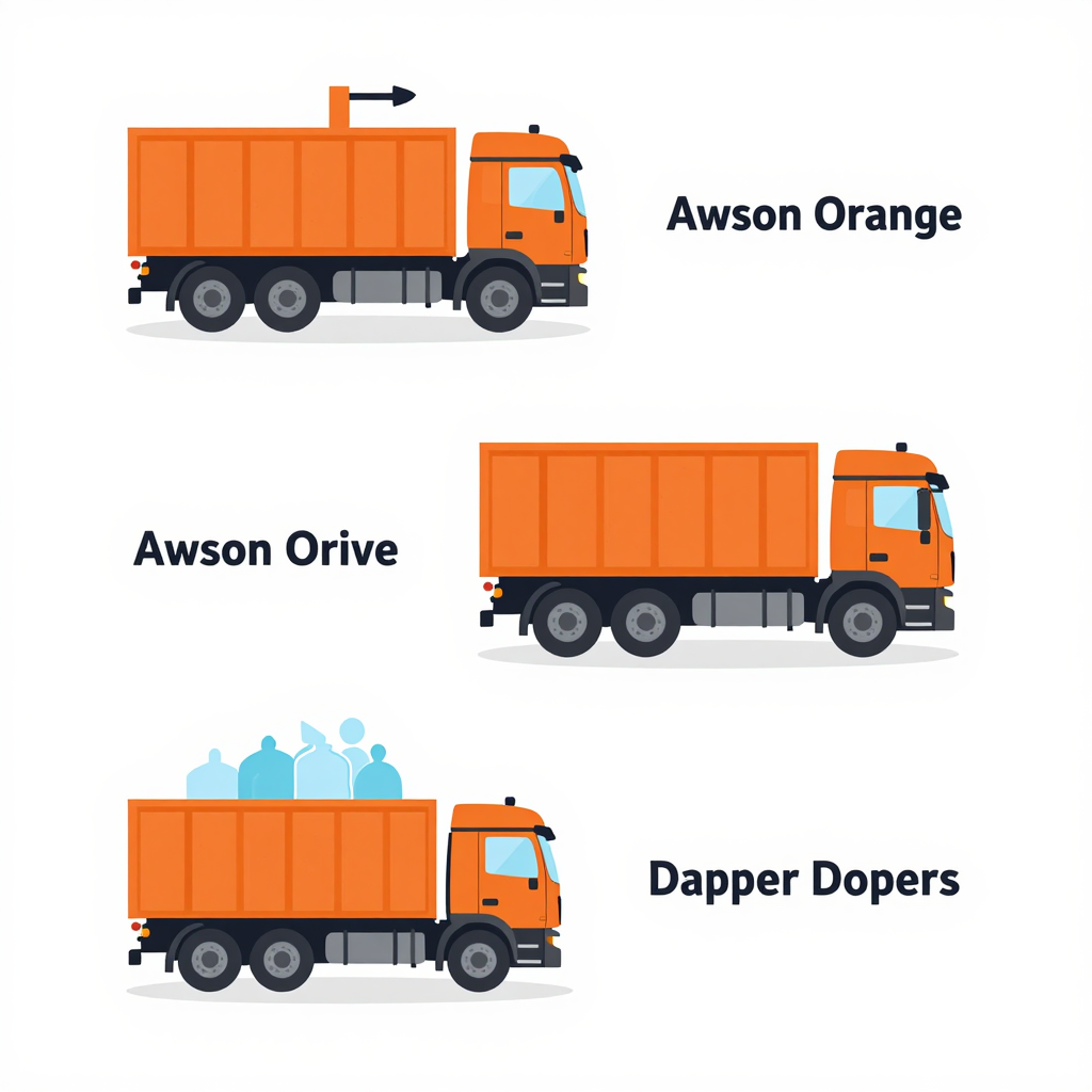 Step-by-step application process of Awson Orange for truck washing