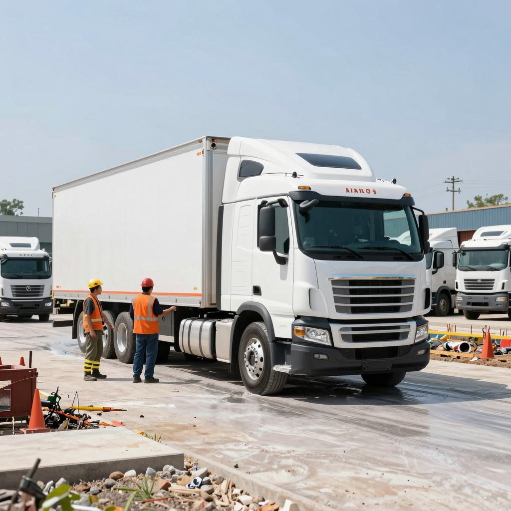 Semi Truck Wash Construction