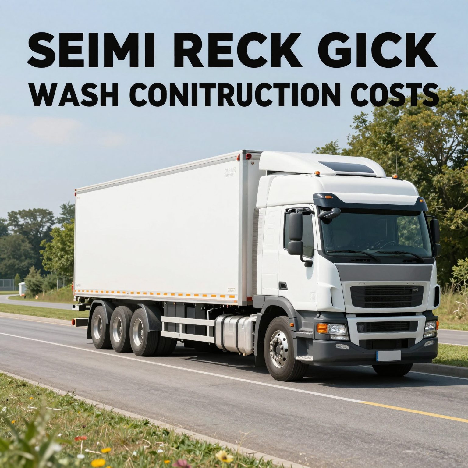 Infographic on factors influencing semi truck wash costs