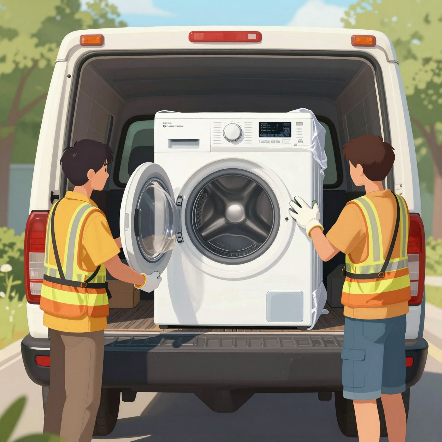 Safety Guidelines for Loading a Washer into a Truck