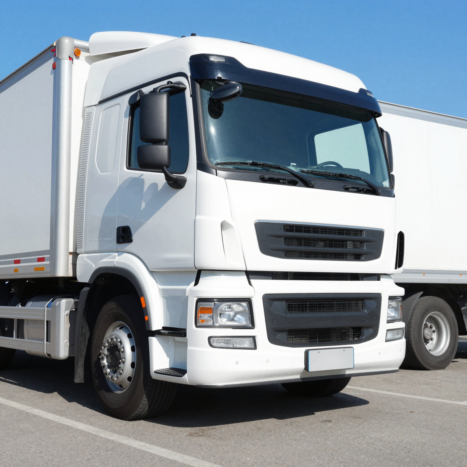 A well-maintained clean truck, symbolizing the benefits of regular washes for logistics businesses.