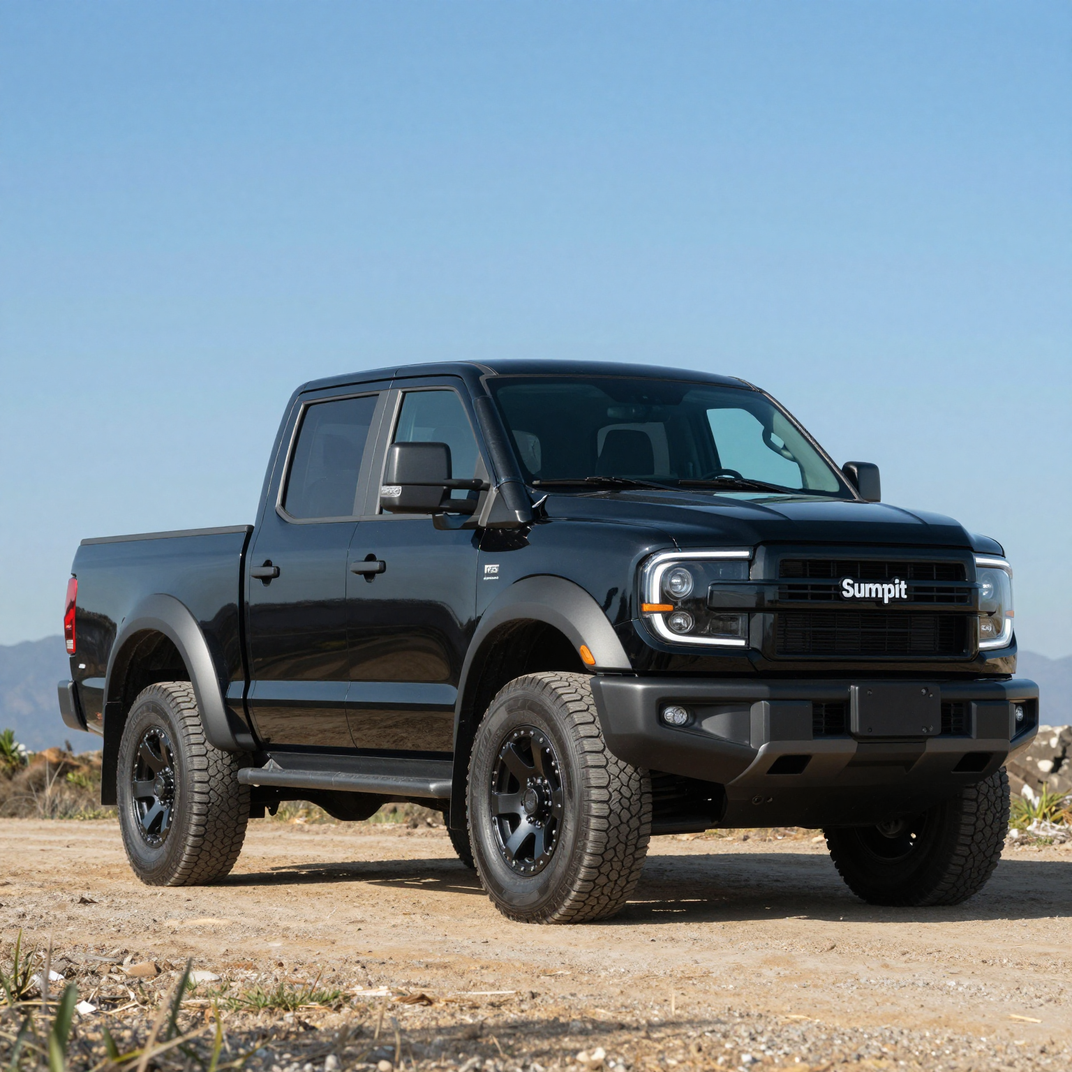 Stylish Black Truck with Summit Fairings
