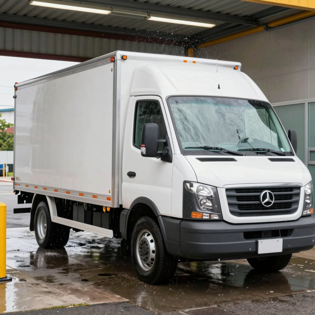 Clean Truck in a Truck Wash