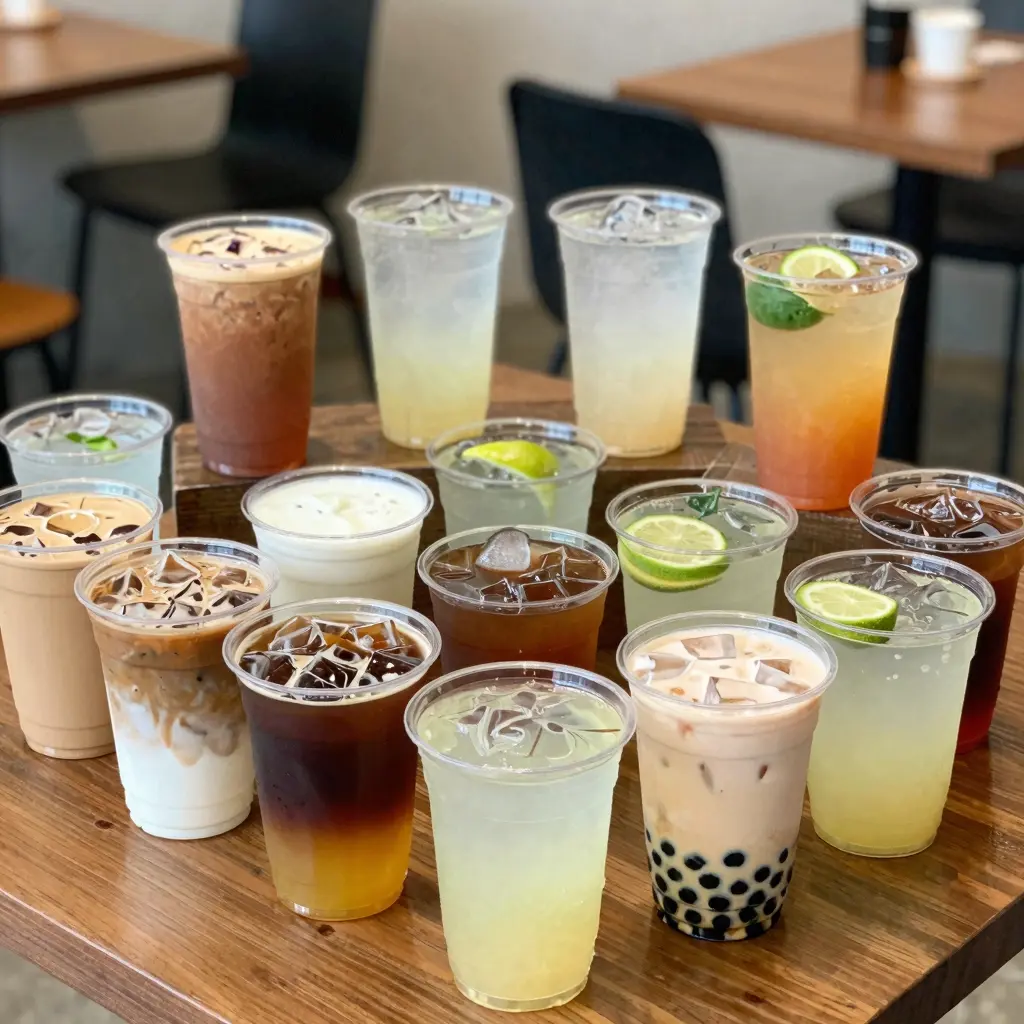 20oz Clear Plastic Cups