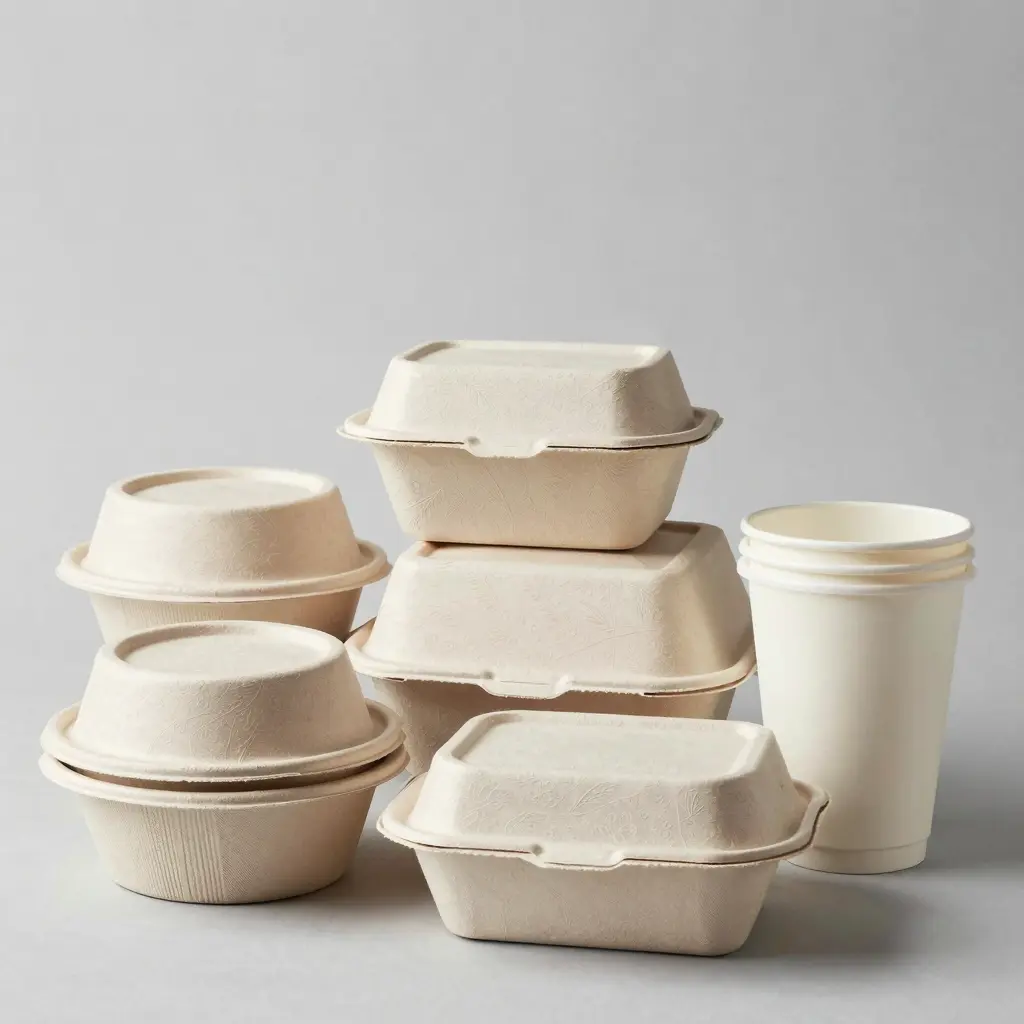 Various Disposable Paper Container Styles