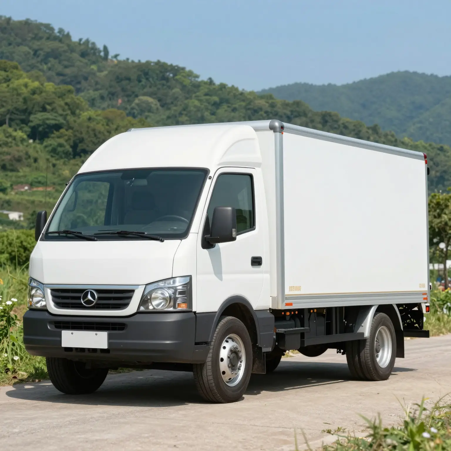 Clean Truck in Scenic Setting