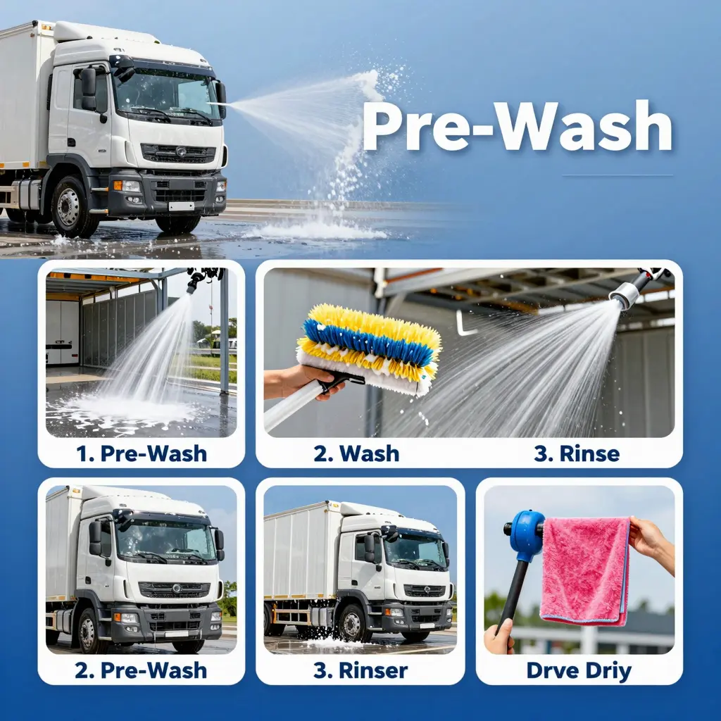 Truck Washing Process