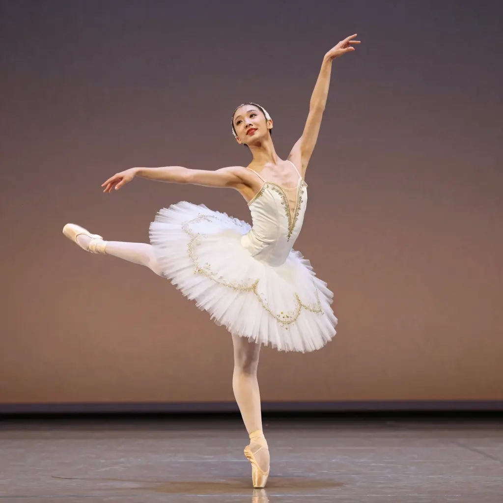 Ballet dancer wearing a classic tutu