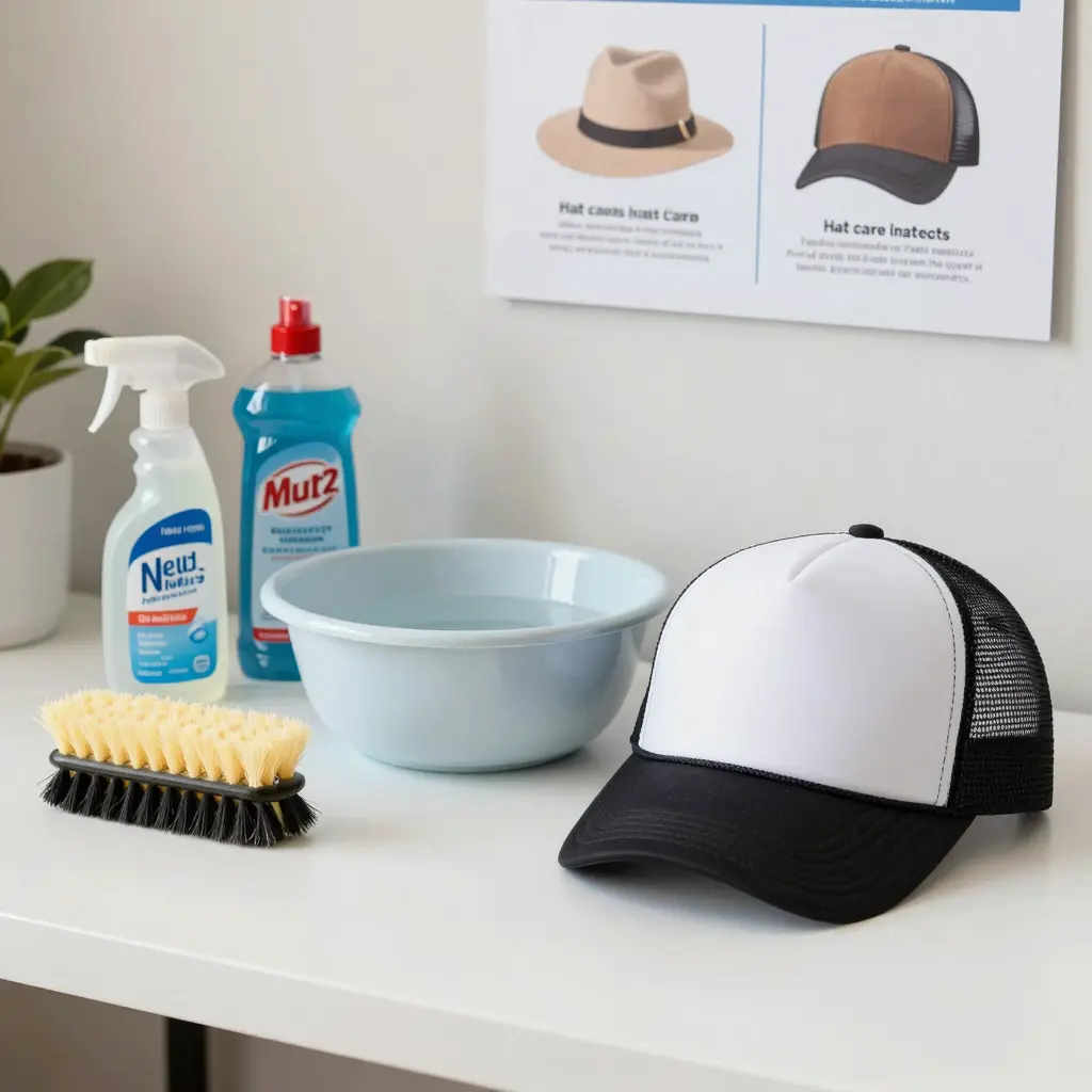 Trucker Hat Maintenance Workspace